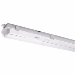 Plafonnier étanche Century SUPREMA-RV 2X58W, vide, pour tubes LED T8 (non inclus). Alimentation par un seul côté, câblage ave ...