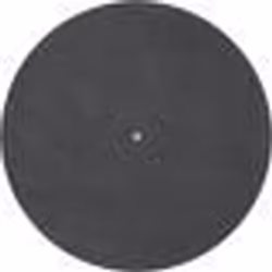 Couvre plateau - PRO-JECT - Leather It - Cuir noir - Rond - 30 cm