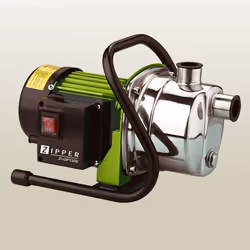 Zipper GP1200, 1200 W, 3800 l/h, Noir, Vert, Acier inoxydable