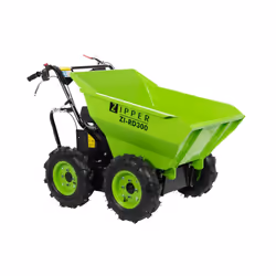 Zipper ZI-RD300, Brouette motorisée, 4 roue(s), Noir, Vert, 125 L, 300 kg, 196 cm³