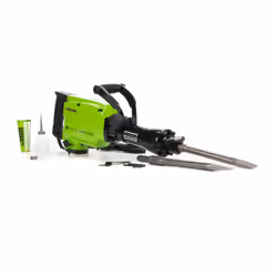 Zipper ZI-ABH1500D marteau de démolition Hex Noir, Vert clair 1500 W