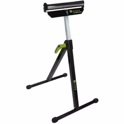 Support à rouleaux universel avec une capacité de charge de 60 kg à une hauteur minimale. et 30 kg à max. Pliable, pour écono ...