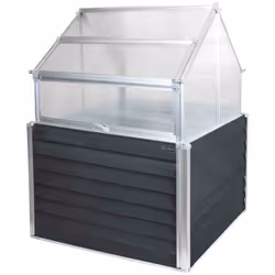 Jardinière de balcon en tôle d'acier galvanisé RAL7016 de 0,25 mm Matériau du cadre supérieur en aluminium Feuille de polycar ...