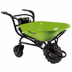 Zipper ZI-EWB150-100L, Chariot de jardin électrique, 3 roue(s), Noir, Vert, 100 L, 150 kg, 48,5 kg