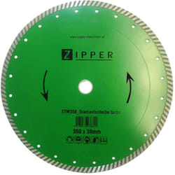 Zipper - Disque diamant turbo 350x30mm