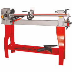 Piètement et banc en fonte d’acier, percé pour pouvoir être fixé sur le piètement (ou sur un établi). Variateur de vitesse mé ...