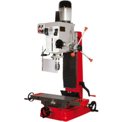 Fraiseuse verticale métal avec tête orientable à 360° - d. 45 mm - 400V - 1100W - Holzmann