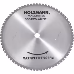 description 1 lame de scie au carbure Holzmann. utilisable avec les machines MKS_355 de Holzmann. fabricant et numéro du fabr ...