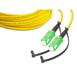 Lightwin LSP-09 SC/APC-SC/APC 1.0 câble de fibre optique 1 m OS2 Jaune
