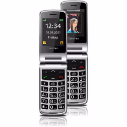 Beafon SL645plus, Clapet, SIM unique, 7,11 cm (2.8"), 3 MP, 1000 mAh, Noir, Argent