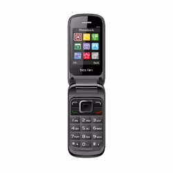 Beafon C245, Clapet, Double SIM, 6,1 cm (2.4"), Bluetooth, 800 mAh, Noir