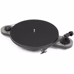 Pro-Ject Elemental, Tourne-disque entraîné par courroie, Manuel, Noir, Gris, Métal, Plastique, 33,45 tr/min, Cassette