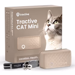 Tractive Collier GPS pour chat, Marron, Android, iOS, 55 mm, 17 mm, 28 mm, 25 g