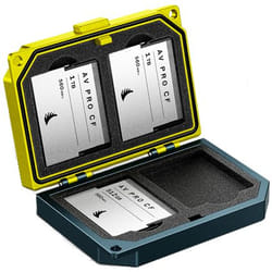 Angelbird Technologies Media Tank logement pour carte mémoire 4 cartes Aluminium Noir, Jaune