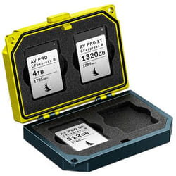 Angelbird Technologies Media Tank logement pour carte mémoire 4 cartes Aluminium Noir, Jaune