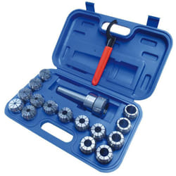 HOLZMANN Coffret de 15 pinces de 3 à 25 mm ER40 + mandrin MK3/MT3/CM3