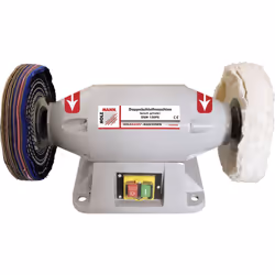 Description générale Machine-outil de petites dimensions avec axe horizontal supporté par deux paliers, équipée de disques en ...