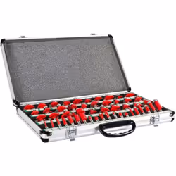 Coffret de 50 fraises HOLZMANN pour défonceuse - OFS50