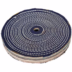 Disque de polissage flanelle pour touret à polir DSM150PS. Diamètre : 150 mm. Epaisseur : 25 mm. Alésage : 16 mm. Accessoire  ...