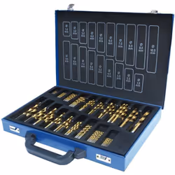 Trousse avec 170 forets hss Fiche tecnique: HSS 170pcs 1-10mm revêtue TiN