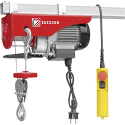 Maschinen ESZ250D230V Palan électrique Capacité de charge (avec poulie) 250 kg Capacité de charge (sans poulie de guidage) 125 kg X031481 - Holzmann