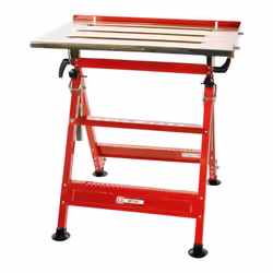 Hauteur de travail réglable: 778 / 825 / 878 / 927 mm Charge maximale: 150 kg Table de travail en acier galvanisé de 2,2 mm d ...