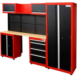 Ensemble armoires et table de travail d'atelier Holzmann WESS13