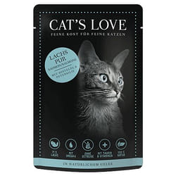 Cat's Love NOURRITURE HUMIDE POUR CHATS ADULTE SAUMON PUR