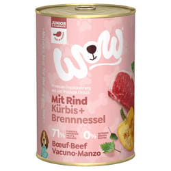 WOW.Pet WJ00400BE pâtée pour chien Ortie, Bœuf, Courge Junior 400 g