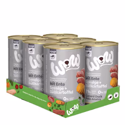 WOW.Pet WS00400DU pâtée pour chien Algues, Canard, Patate douce Senior 400 g