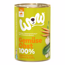 WOW.Pet WP00400GR, Fruits, Légumes, 400 g, Sans sucre, Sans soja