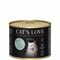 Cat's Love CA00200TU, Adulte, Toutes races, Turquie, 200 g, Sans grain, Pas de couleurs artificielles