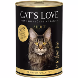 Cat's Love CA00400CH, Adulte, Toutes races, Poulet, 400 g, Sans grain, Pas de couleurs artificielles