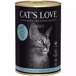 Cat's Love CA00400FI, Adulte, Toutes races, Poisson, 400 g, Sans grain, Pas de couleurs artificielles