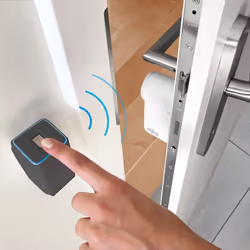 ekey Smart Türschlossantrieb lecteur d'empreintes digitales Noir, Blanc