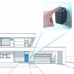 ekey Smart Türschlossantrieb lecteur d'empreintes digitales Noir, Blanc