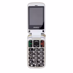 Onda Felice+, Clapet, Double SIM, 6,1 cm (2.4"), 0,3 MP, 850 mAh, Blanc