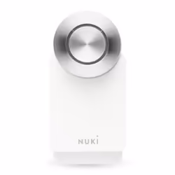 Nuki Smart Lock 3.0 Pro, Verrou de porte intelligent, Sans clé, Blanc, Cylindre profilé européen avec fonction de secours et  ...