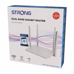 Strong 1200S routeur sans fil Gigabit Ethernet Bi-bande (2,4 GHz / 5 GHz) Blanc