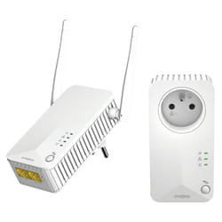 Strong POWERLWF600DUOFR Adaptateur réseau CPL 600 Mbit/s Ethernet/LAN Wifi Blanc 2 pièce(s)