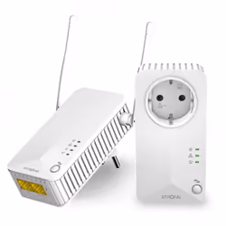 Strong Powerline 600 Duo Wi-Fi EU, 600 Mbit/s, IEEE 802.3, IEEE 802.3u, Type F, 10,100 Mbit/s, Wi-Fi 4 (802.11n), 802.11b, 80 ...
