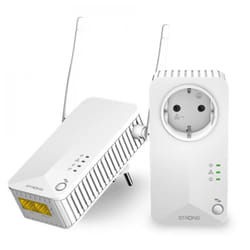 Strong Powerline 600 Duo Wi-Fi EU 600 Mbit/s Ethernet/LAN Wifi Blanc 1 pièce(s)