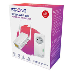 Kit CPL - STRONG - Powerline Wi-Fi 600 Duo - Module Wi-Fi Point dAccès 300 MB