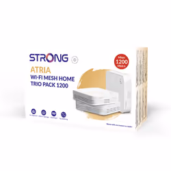 Strong WI-FI MESH HOME TRIO PACK 1200 Bi-bande (2,4 GHz / 5 GHz) Blanc 3 Interne