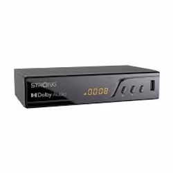 Strong SRT8250, Terrestre, 4K Ultra HD, DVB-T2, AVC, H.264, HEVC/H.265, MPEG2, Noir, Analogique et numérique