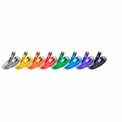 SLIM Patchcords PKW-STP-SLIM-K6A 0.5 GE, 0,5 m, Cat6a, U/FTP (STP), RJ-45, RJ-45