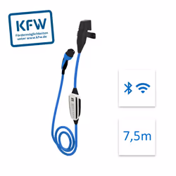 NRGkick KfW Select, Type 2, 16 A, Extérieure, 7,5 m, Surtension, Surchauffe, Sous-tension, IP67