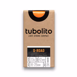 Tubolito S-Tubo-Road-700C chambre à air de bicyclette Valve Schrader 18 - 28 mm