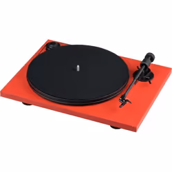 Pro-Ject Primary E, Tourne-disque entraîné par courroie, Noir, Rouge, 33,45 tr/min, 0,29%, CE, 21,9 cm