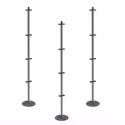 Gusta Garden Tomato Buddy, Métal, Plastique, Gris, 180 mm, 180 mm, 1251 mm, 400 g